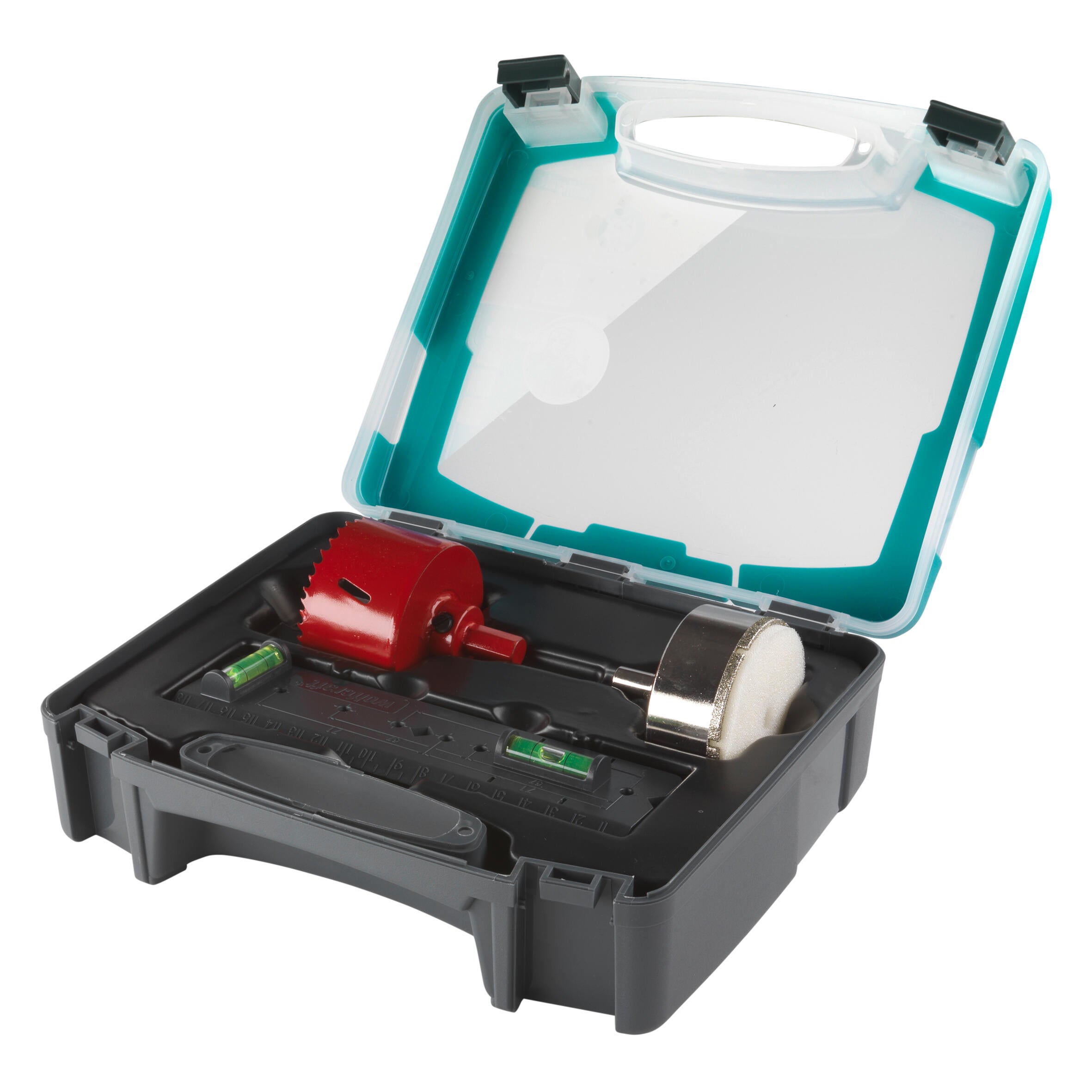 Lot scie cloche et trépan bois/plastique/métal/plâtre Wolfcraft diam.68mm - 2