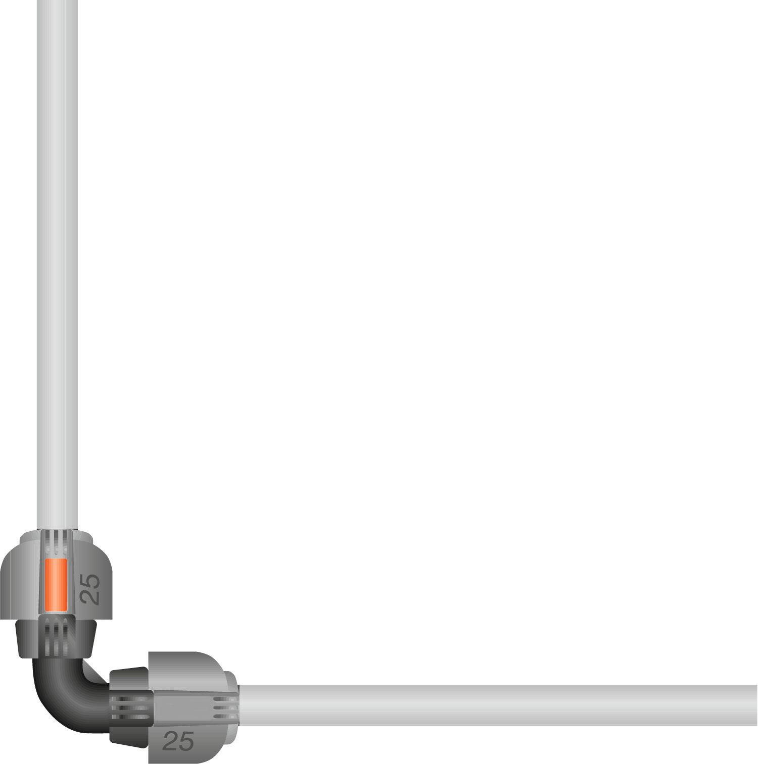 Łącznik L Sprinklersystem 25 mm(1