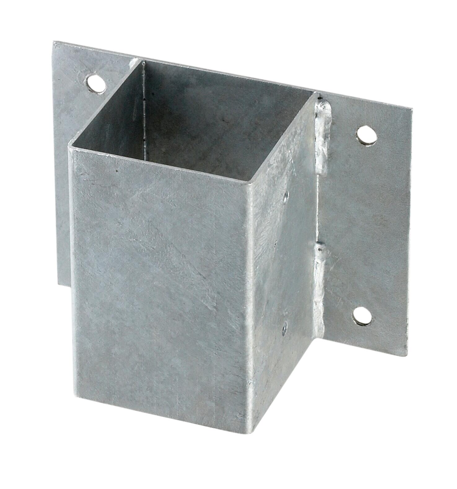 Soporte poste para de acero para poste de 7 x 7 cm