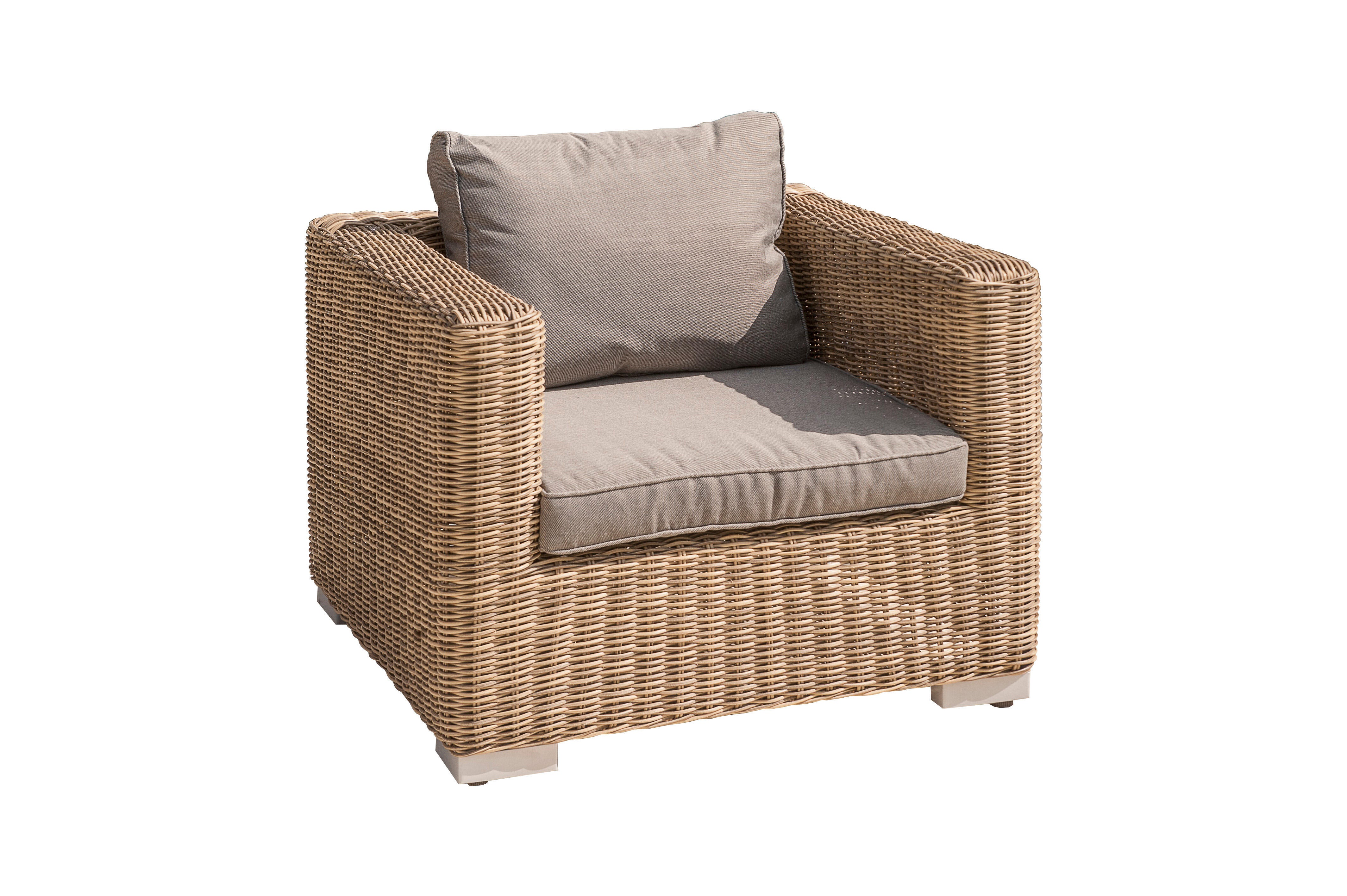 Salon bas de jardin résine marron Montmartre PARIS GARDEN, 6 personnes - 6