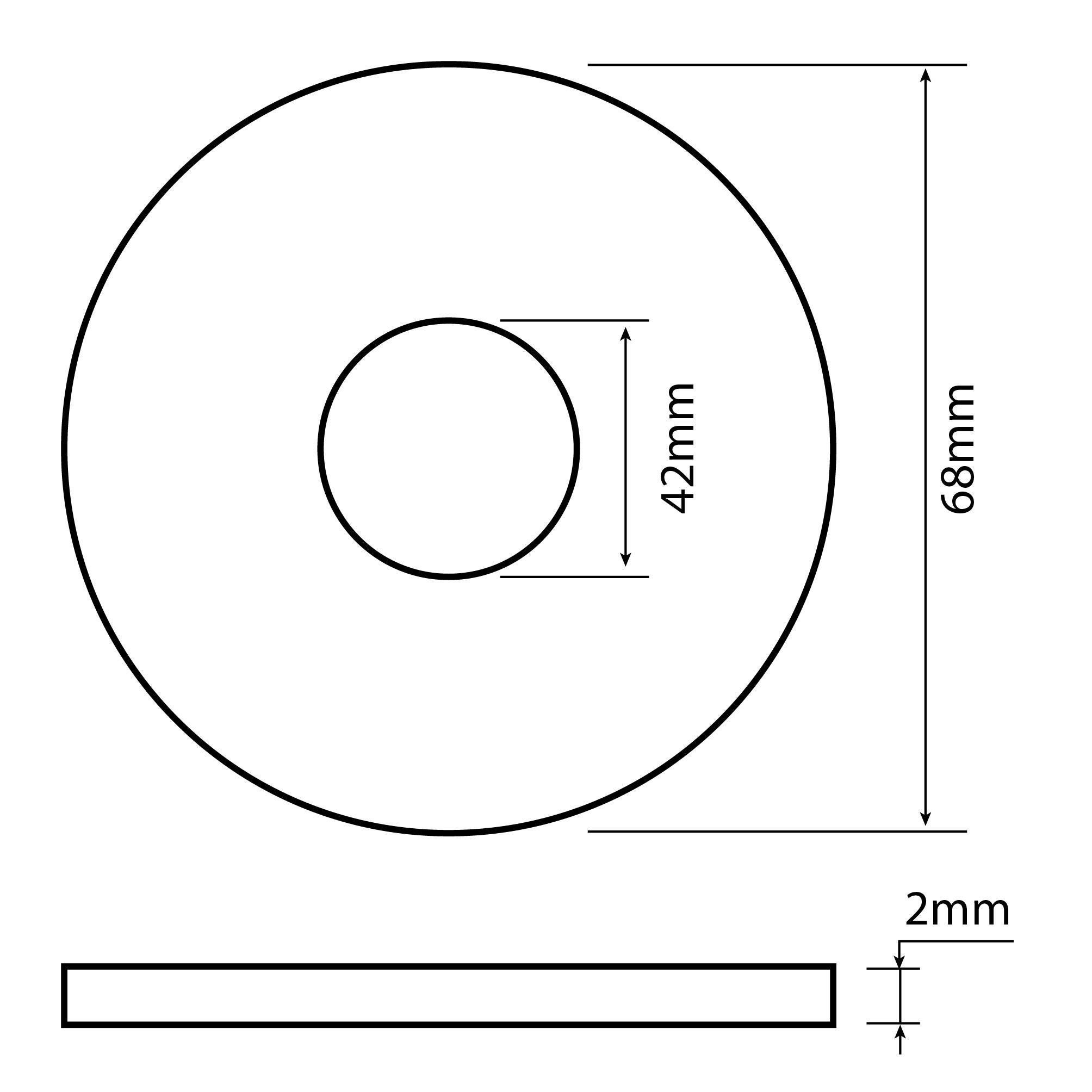 Joint WC pour soupape IDEAL STANDARD l.9.5 x H.15 x P.1 cm - 2