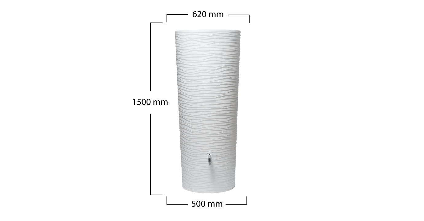 GARANTIA cylindrique blanc, 350 l - 6
