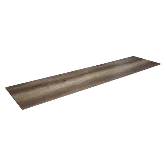 Tablette aggloméré mélaminé chêne authentique, L.250 x l.50 cm x Ep.18 mm