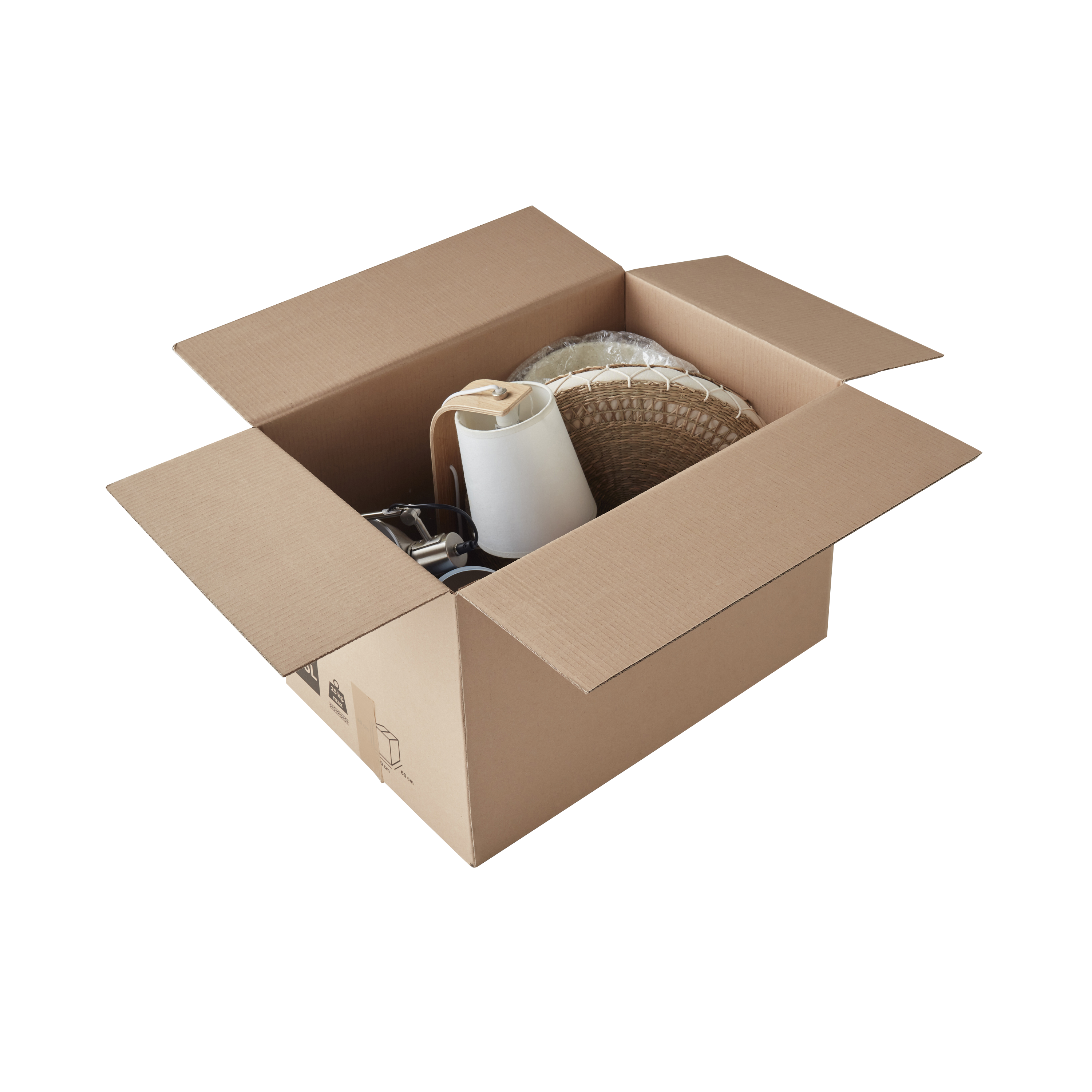 Scatola da imballaggio avana 2 onde L 60 x H 40 x P 40 cm - 13