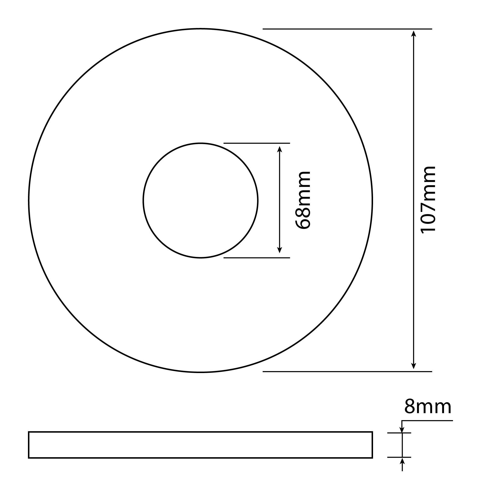 Joint WC pour sortie de cuvette l.11 x H.0.9 x P.7 cm - 2