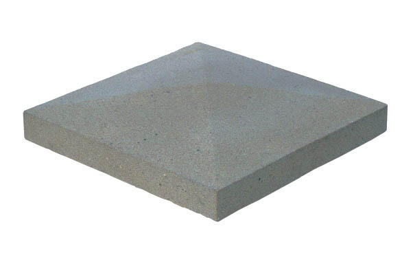 Chapeau de pilier pointe de diamant 32 x 32 cm Gris - 2