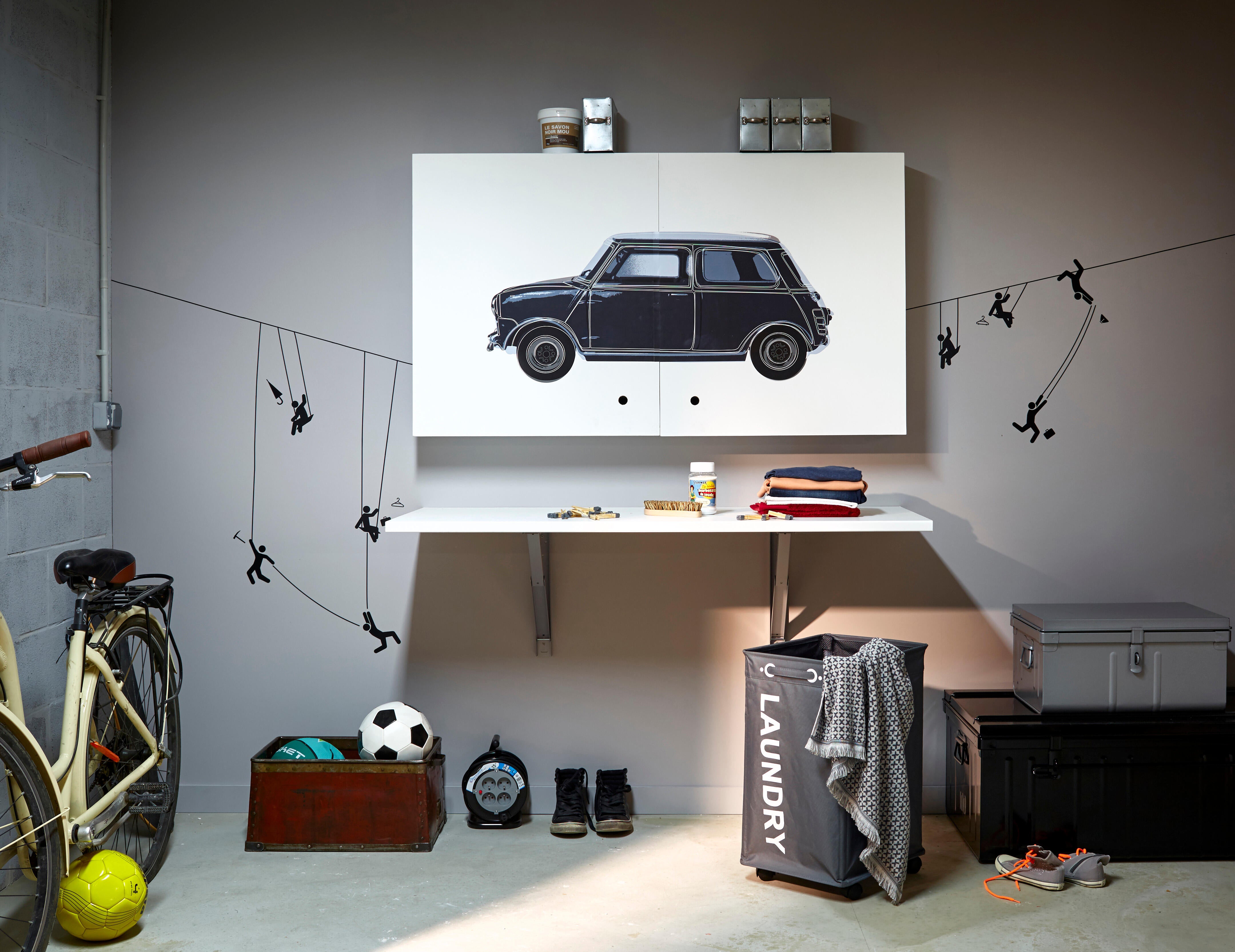 Support pour table rabattable aluminium L.40.7 x l.40 cm - 8