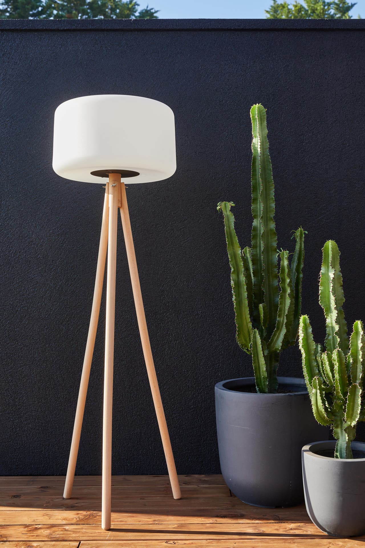 Diapositive Le confort d’un lampadaire d’extérieur solaire