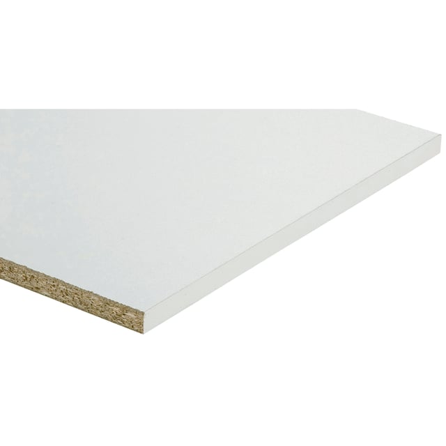 Tablette mélaminé blanc, L.250 x l.40 cm x Ep.18 mm