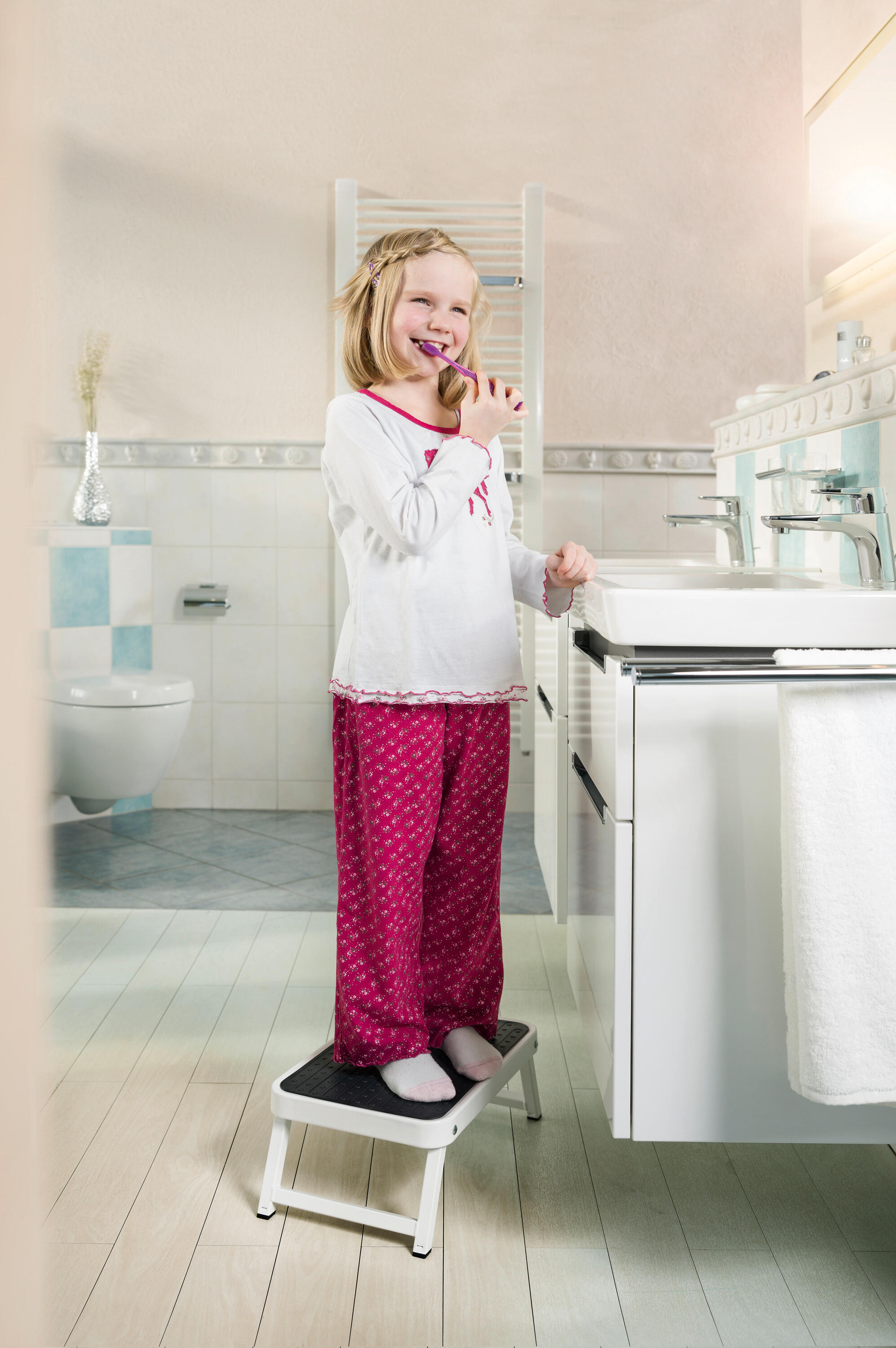 Marche pied HAILO One Step 1 marche pliant compact en acier pour enfant - 8