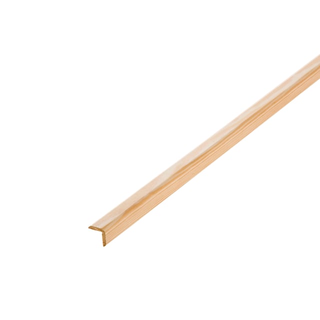 Baguette d'angle pin sans noeud, 23 x 23 mm, L.2.4 m