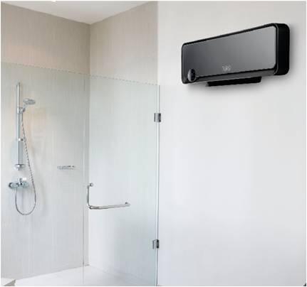 Soufflant céramique salle de bain fixe électrique BLACK+DECKER Bxwsh2000e 2000 W - 2