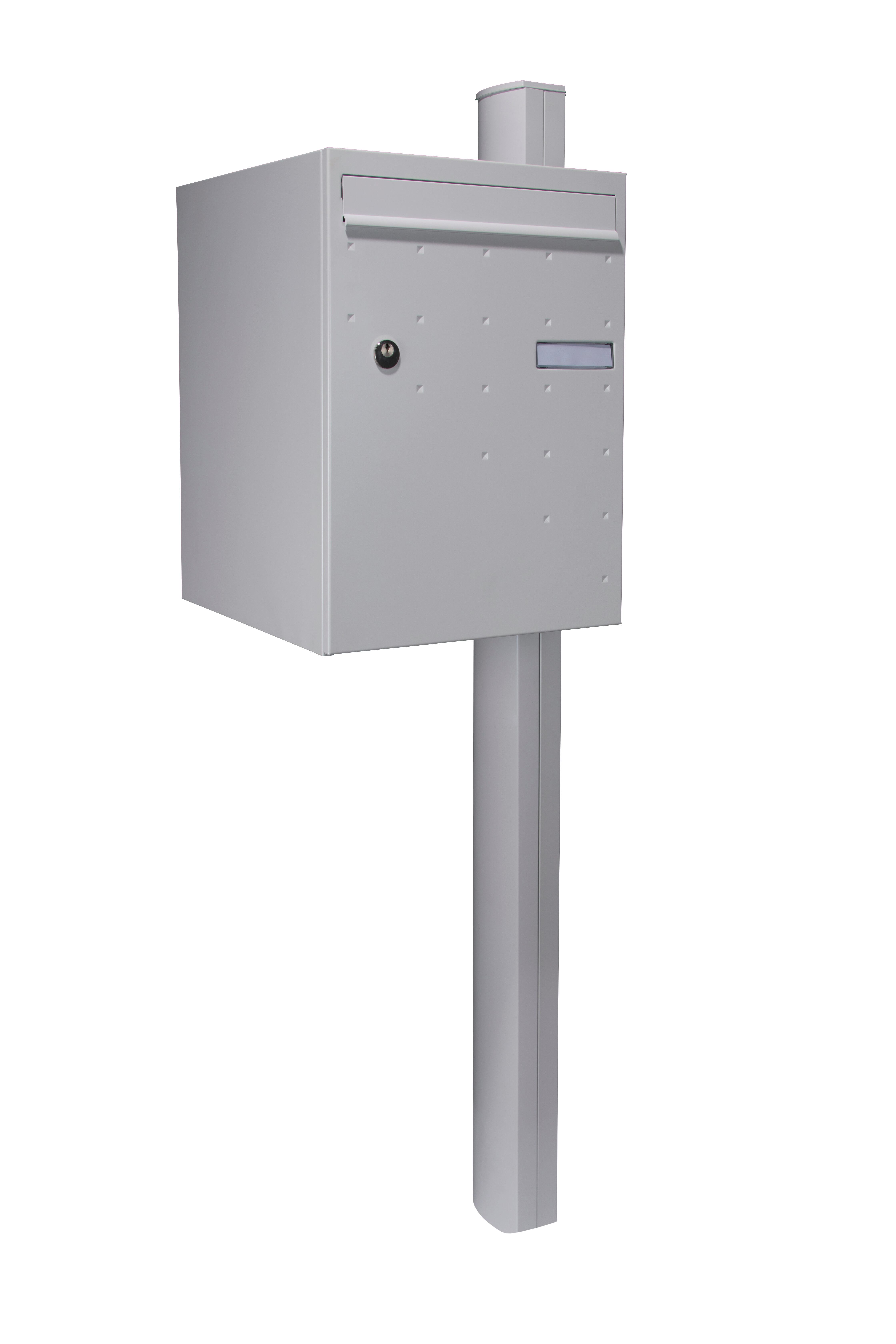 Boîte à colis normalisée 1 porte extérieur RENZ Atout acier blanc mat sablé - 9