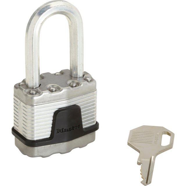Cadenas avec clé MASTER LOCK acier laminé, l.45 mm