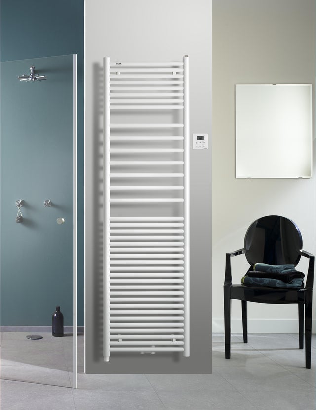 Sèche-serviettes eau chaude mixte ACOVA, 795 W, H.175.3 x l.50 cm Angora blanc