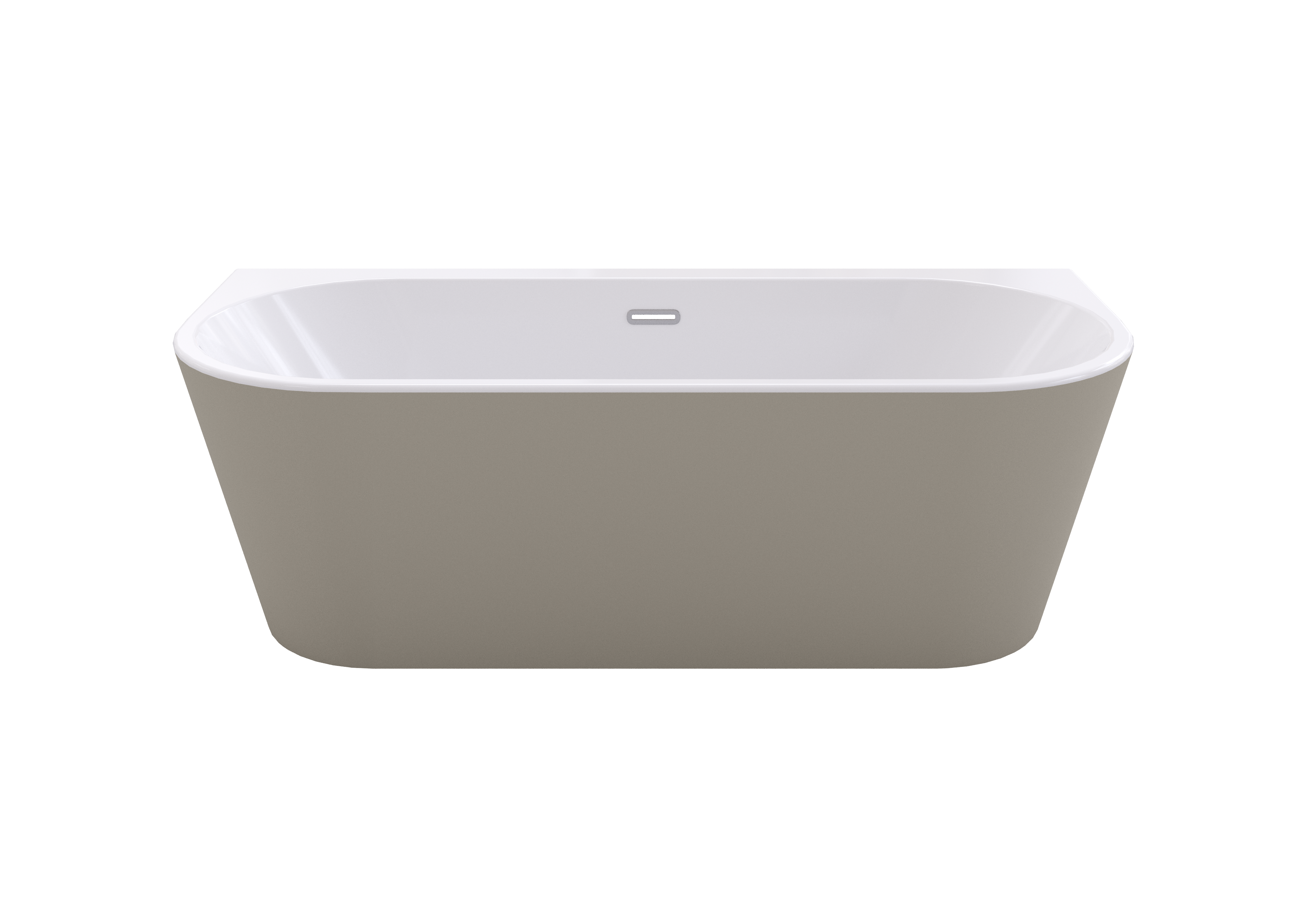 Baignoire îlot l.80 x L.180cm taupe Ilova BALNEO - 8