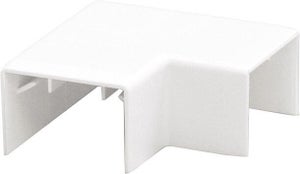 Lot De 4 Angles Plats Blancs GGK | Pour Moulure Électrique 15 X 30 Mm | Finition Sans Biseau