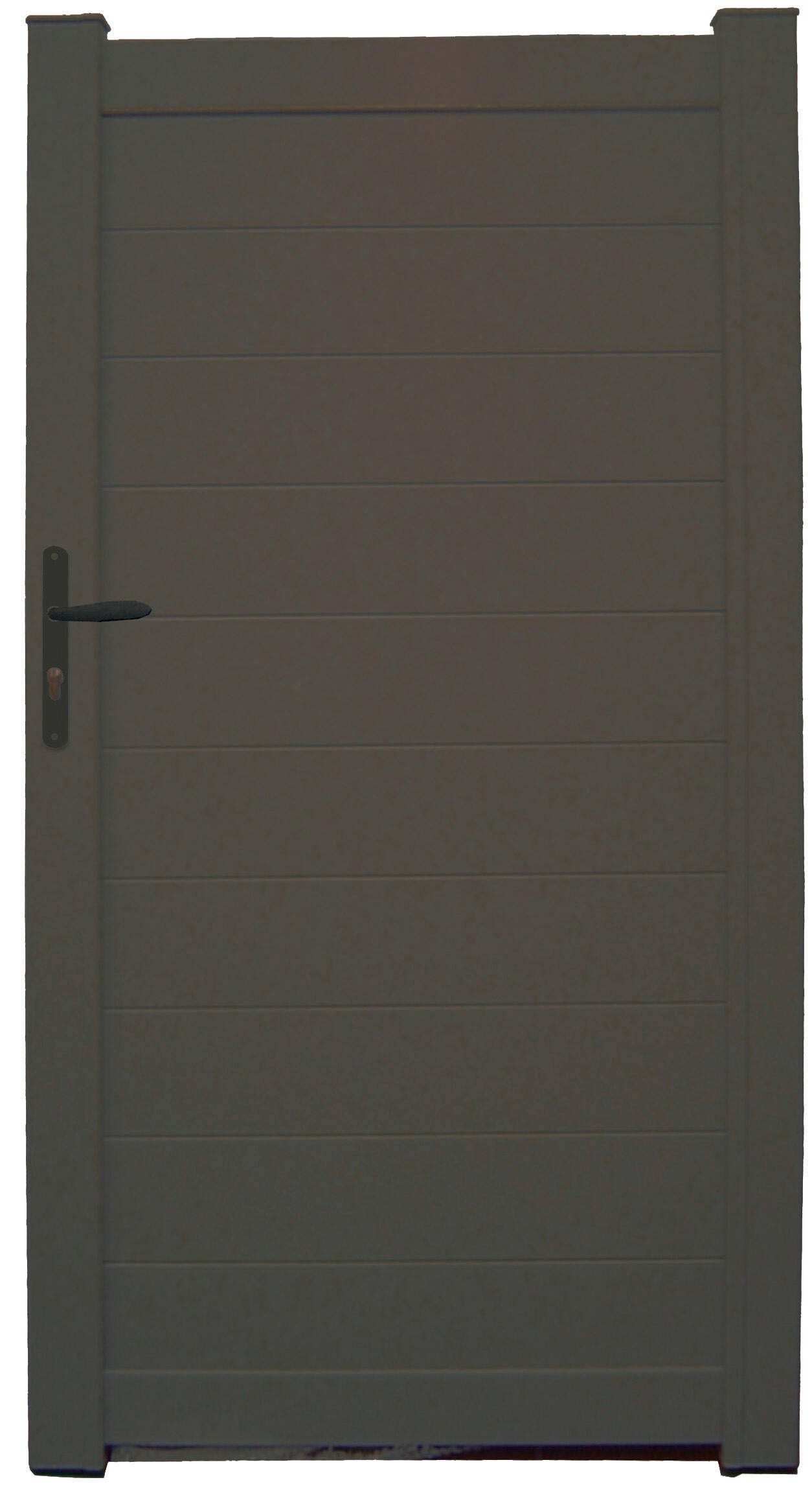 Portillon battant aluminium Lao gris zinc, Klos up!, l.99 x H.170.5 cm - 3