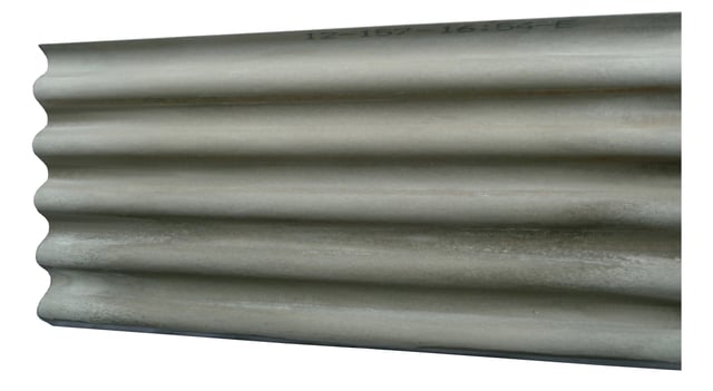 Plaque de couverture, ondulé , gris, l.92 x L.305 cm, Ep.6.5 mm