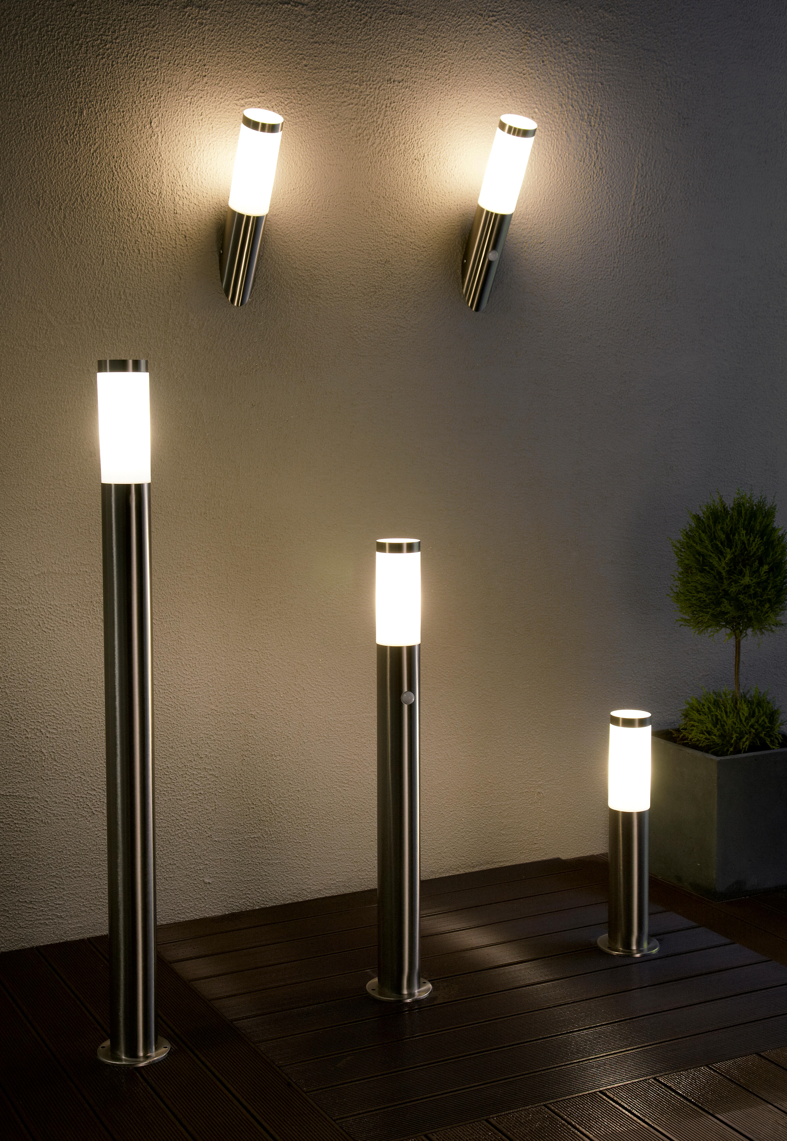 Applique extérieure détecteur de mouvement E27 max 20W inox Chorus BRILLIANT - 2