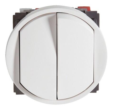 Lot De 2 Interrupteurs Double Va-et-vient Legrand - Série Chambord, Comme Neufs