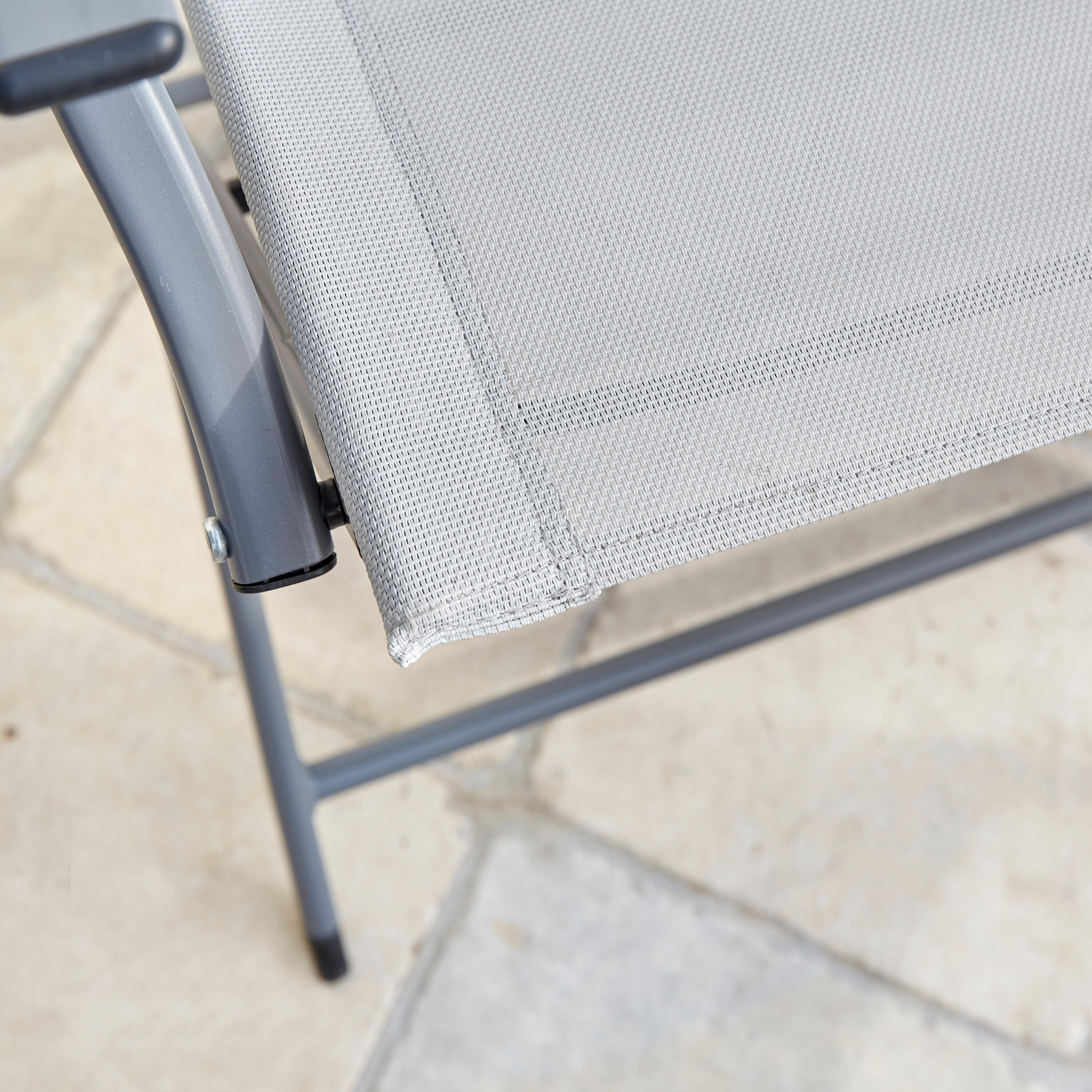 Fauteuil de jardin NATERIAL Emys en acier gris - 8