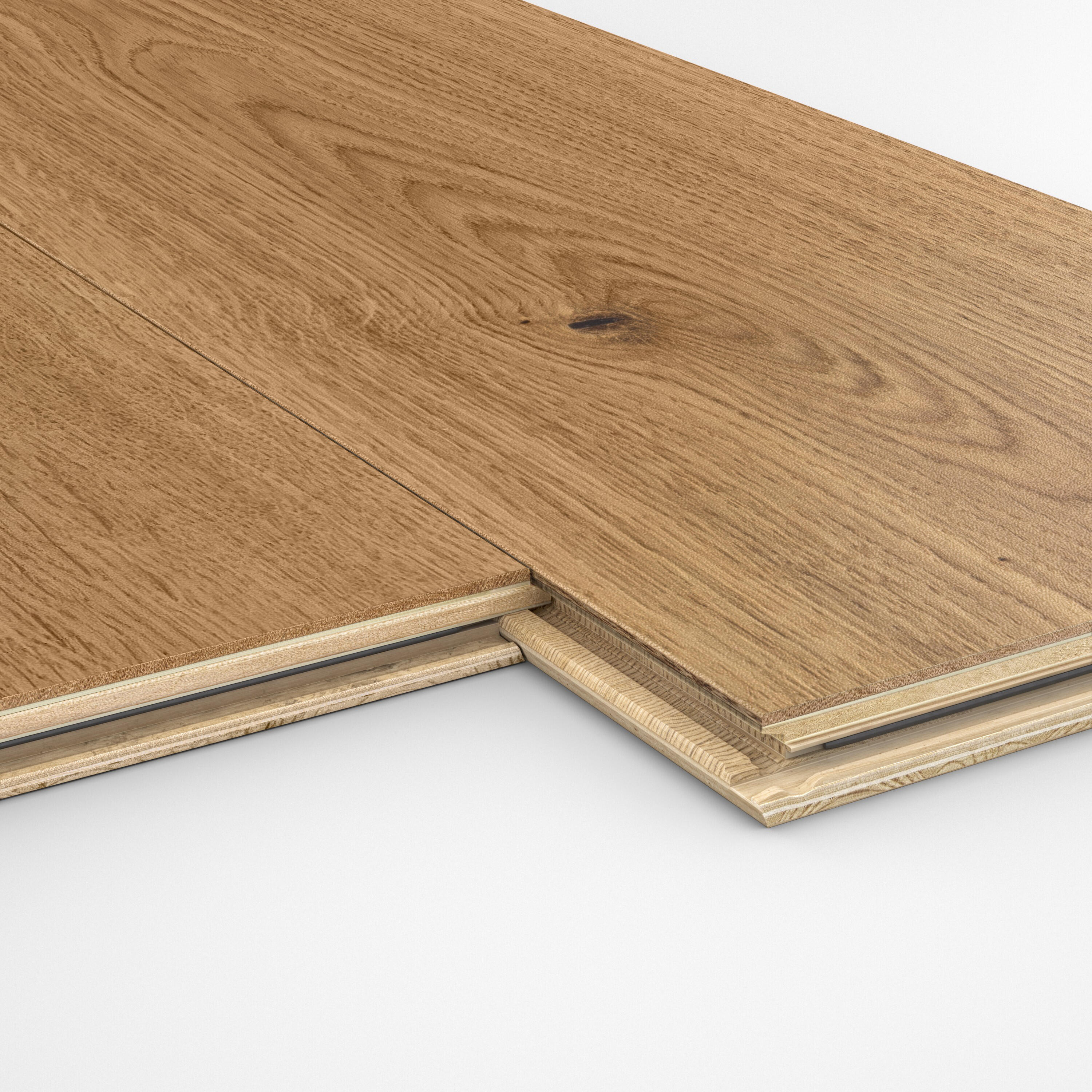 Echantillon Parquet forte chêne blond huilé XL - 2