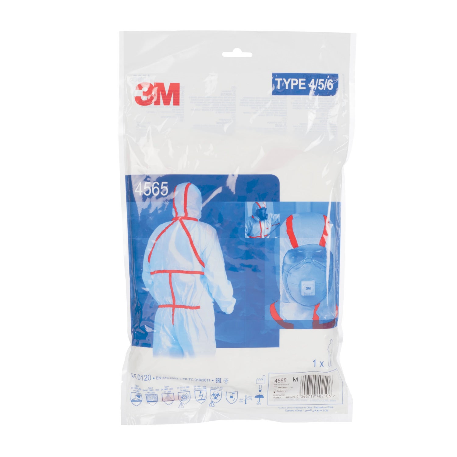 Combinaison de protection 3M, blanc, taille M - 4