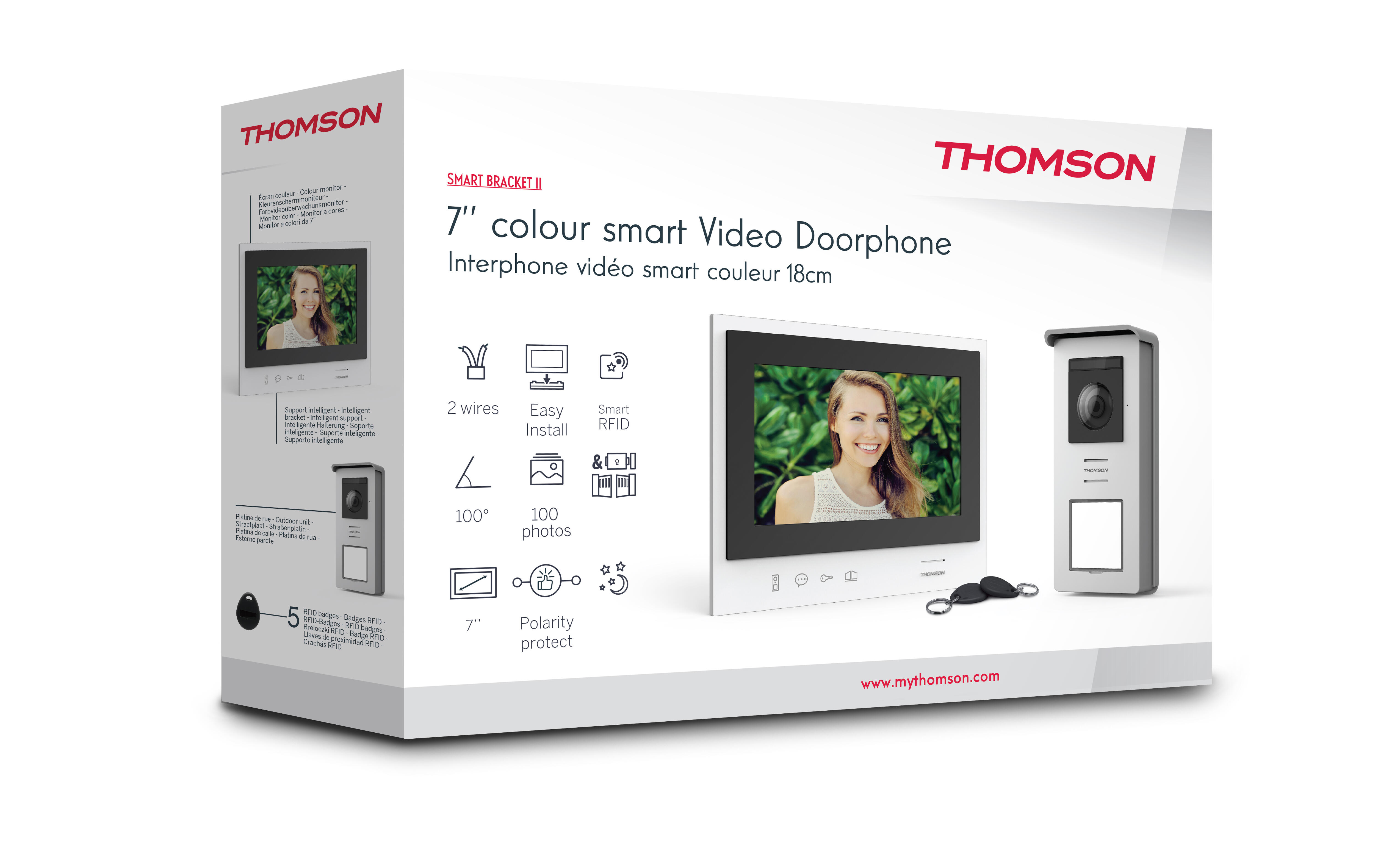 Visiophone THOMSON 2 fils  v2 smart en saillie - 3