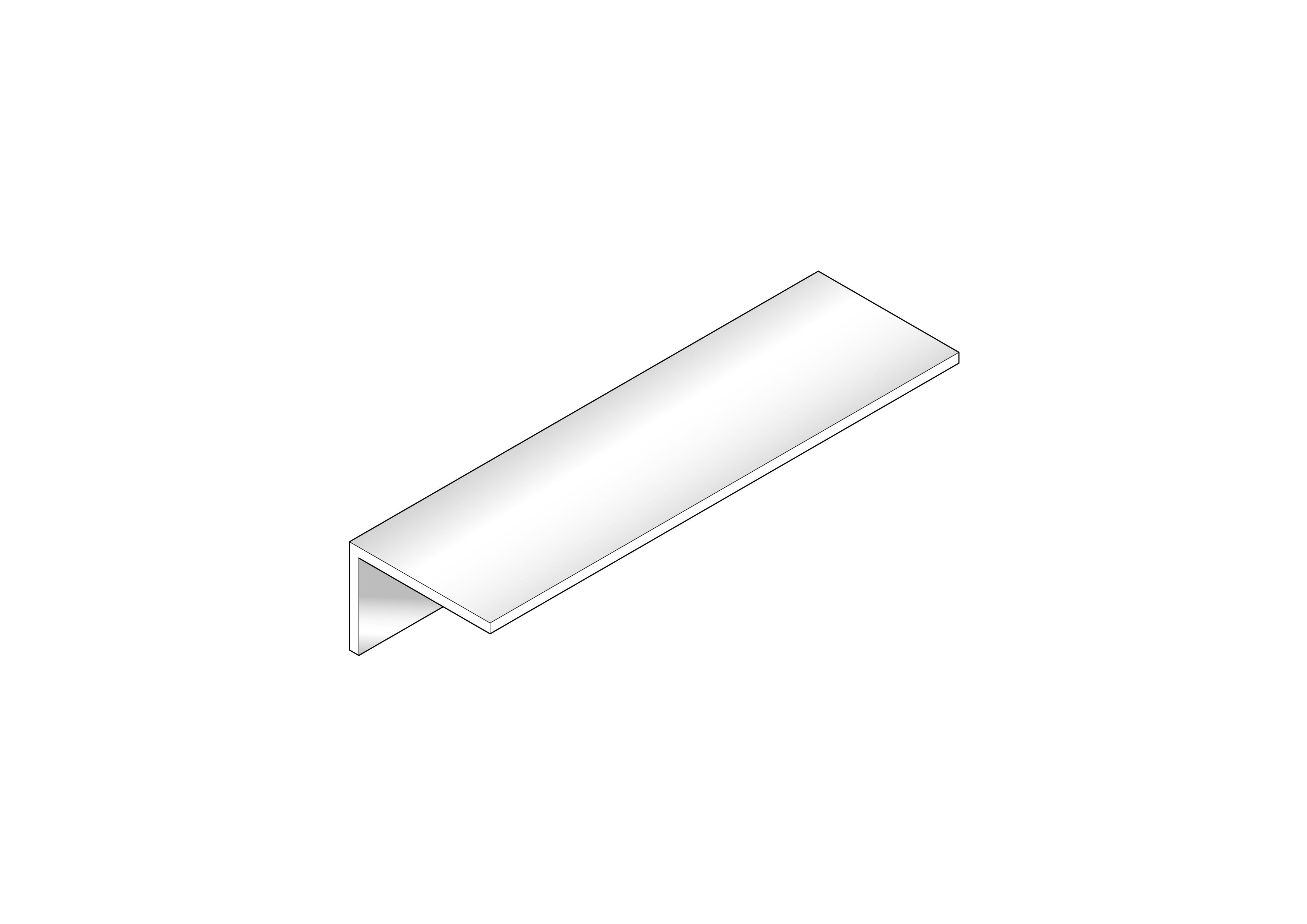 Tapée/cornière isolation 120mm 60mm x 30mm Long. 2.50ml Gris - 2