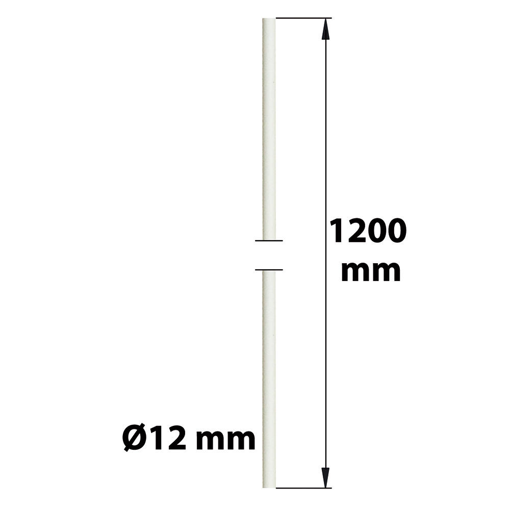 Tringle manivelle acier enduit de résine époxy, H.1100 x L.12 x P.12 mm - 3