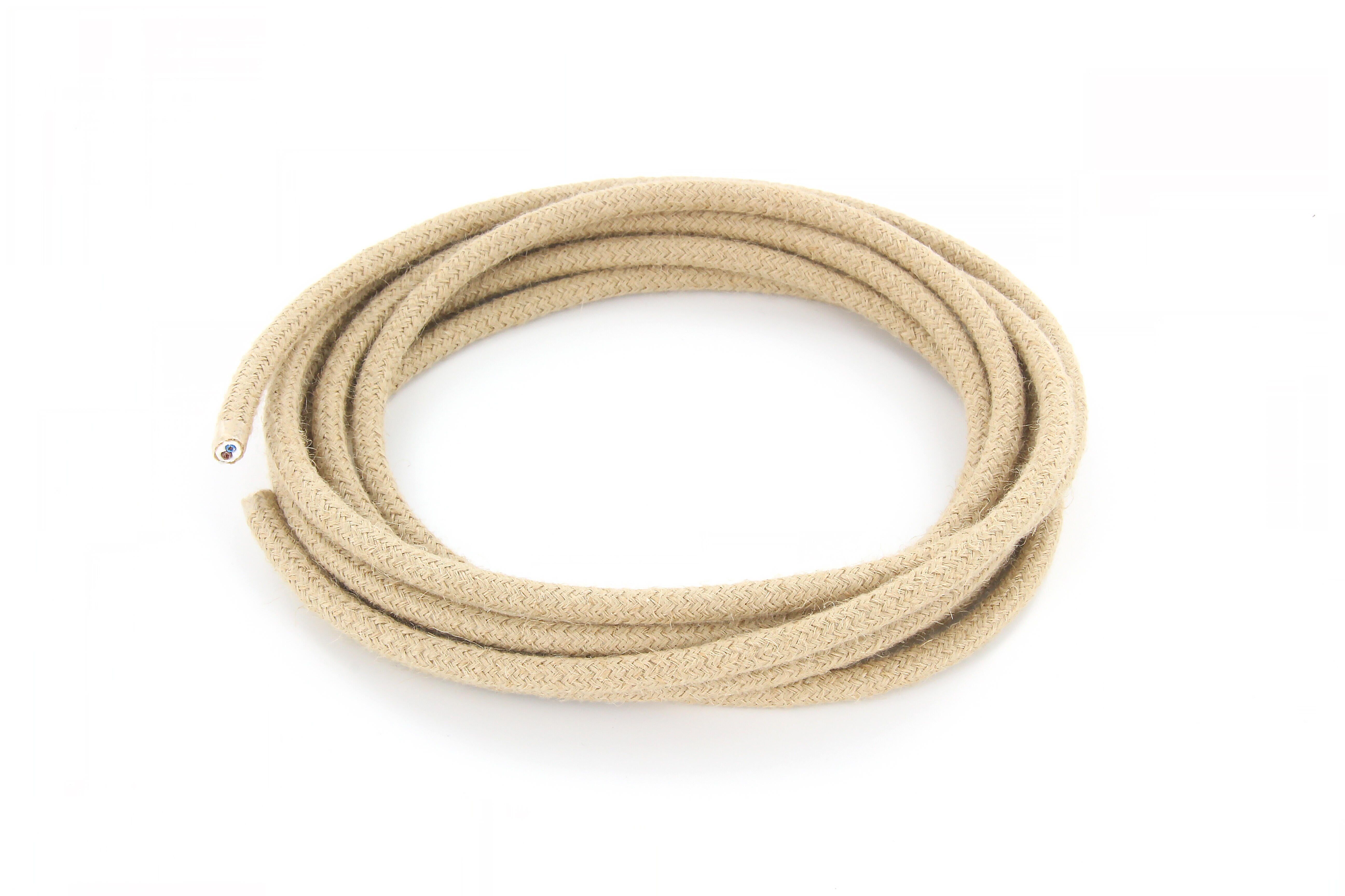 Cable textile jute HO3VV-F 2x0,75mm2 3m CHACON - 5