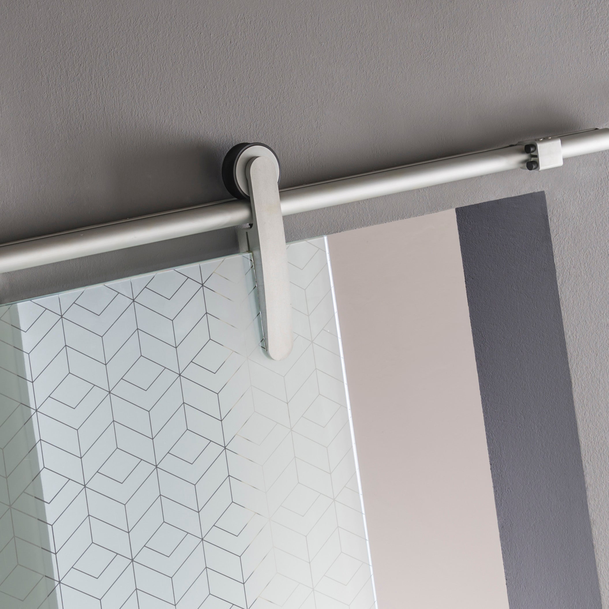 Rail coulissant Lindy, pour porte de largeur 83 cm maximum - 2