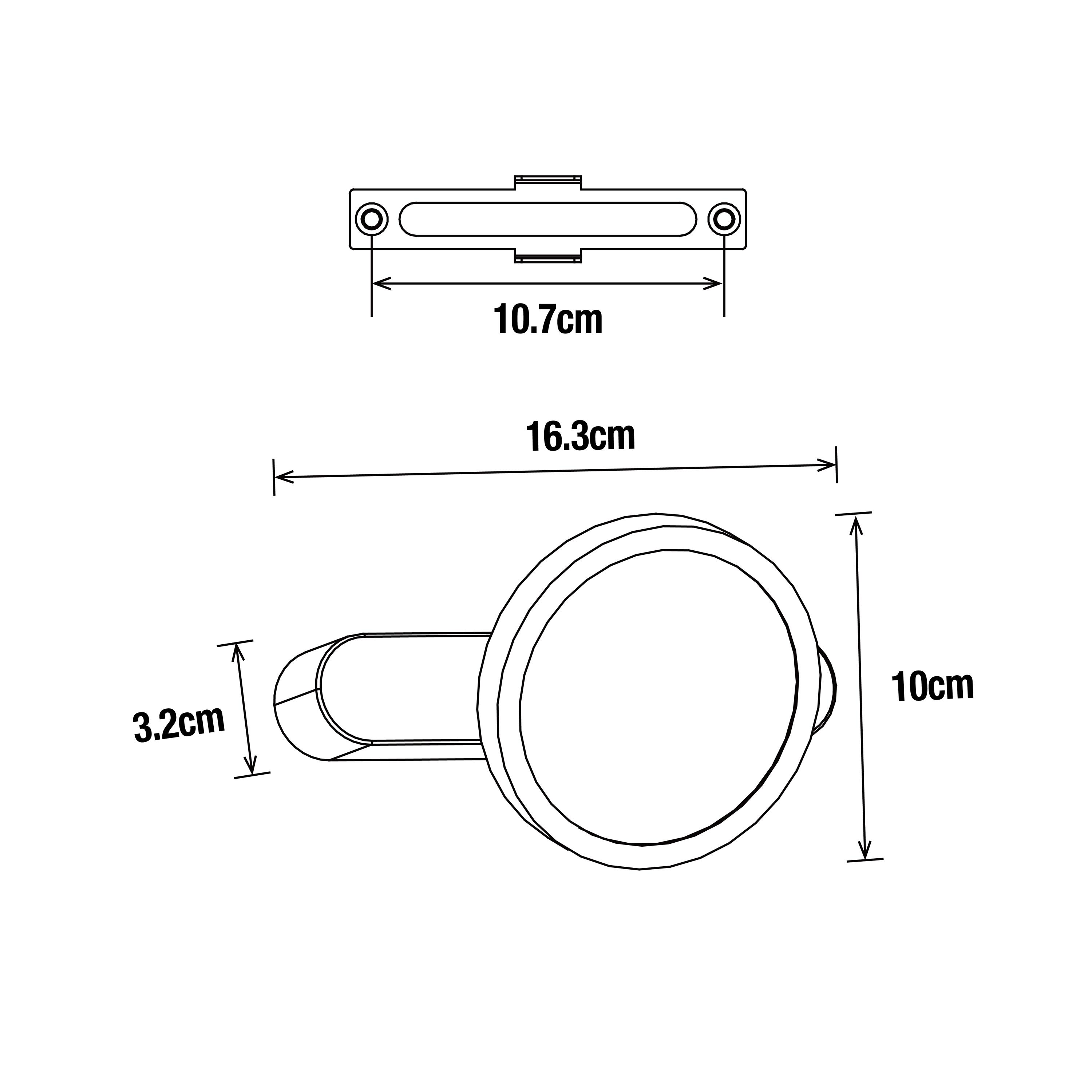 Spot salle de bains, module led, design, aluminium noir, INSPIRE Loya - 4