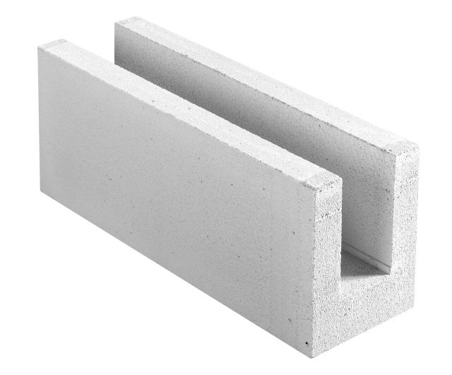 Parpaing chainage horizontal, L.62.5 x l.20 x H.25 cm-YTONG