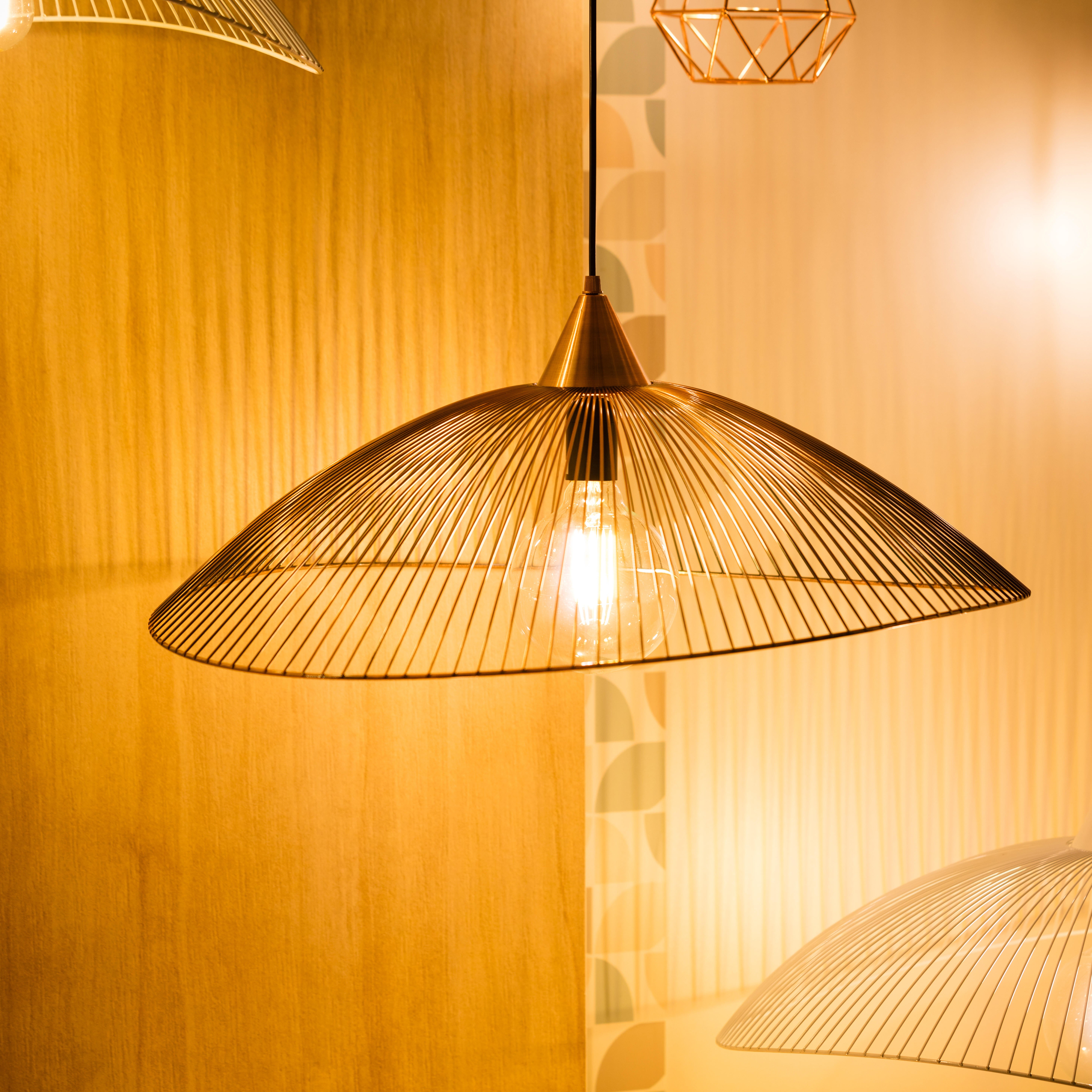 Suspension Kasteli fer, cuivré, Diam.65 cm, E27 - 4