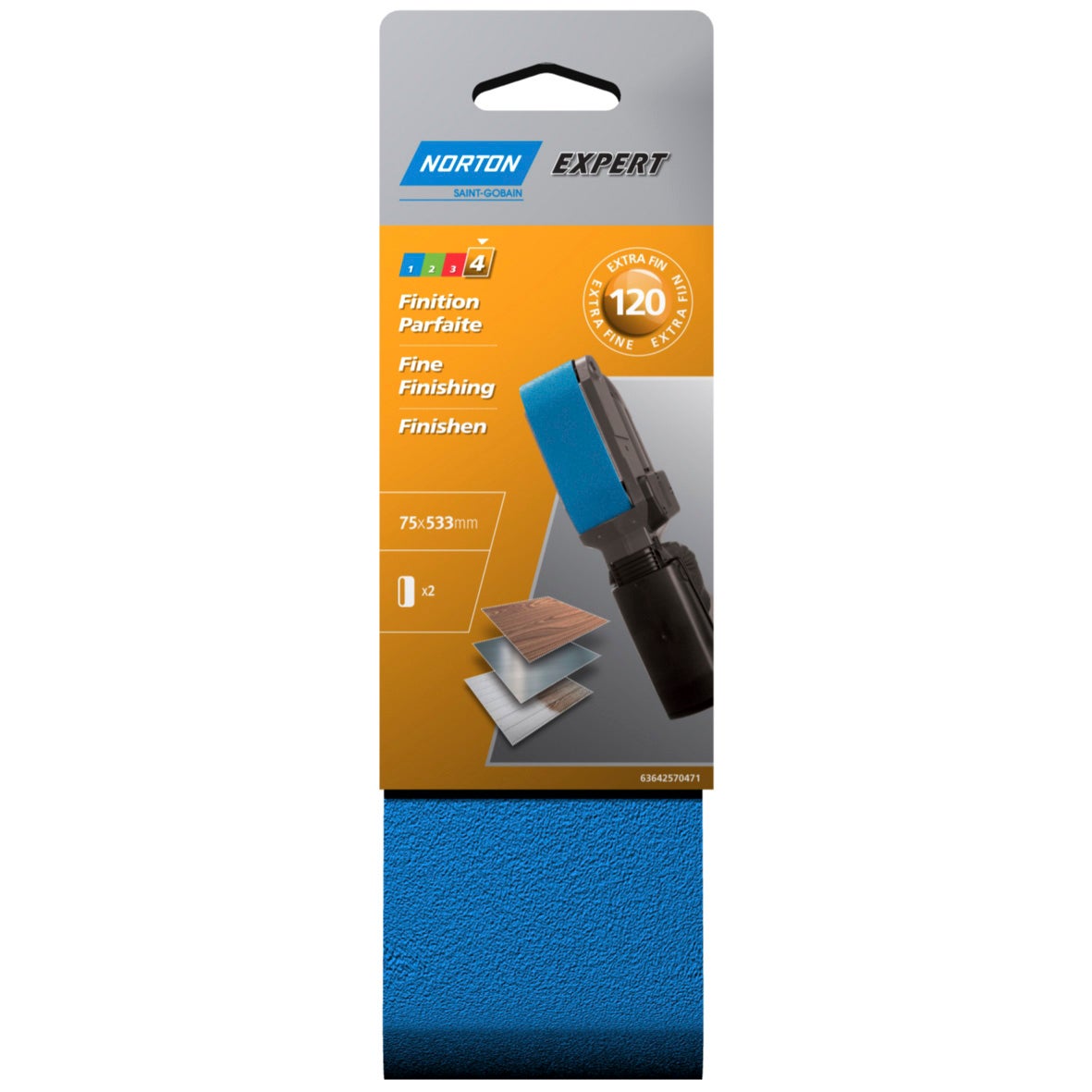 Pack De 5 Bandes Abrasives 75 X 533 Mm Grain 40 Milwaukee 4932312475