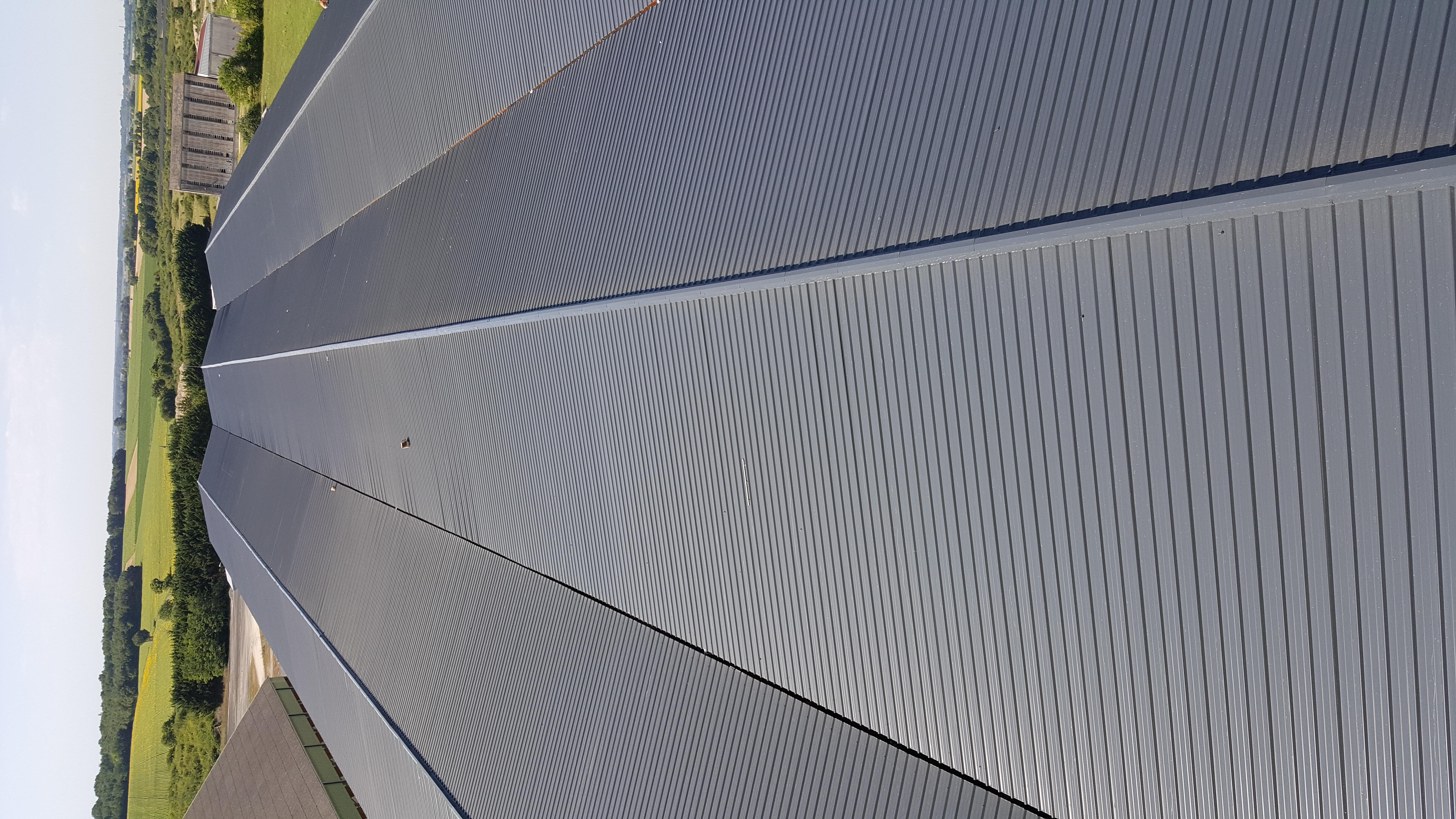 Plaque de couverture, nervuré , gris, l.105 x L.200 cm, H.45 mm, Ep.0.5 mm - 2