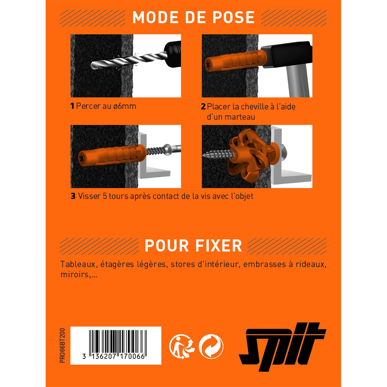 Cheville murale SPIT x L.30 mm - 2