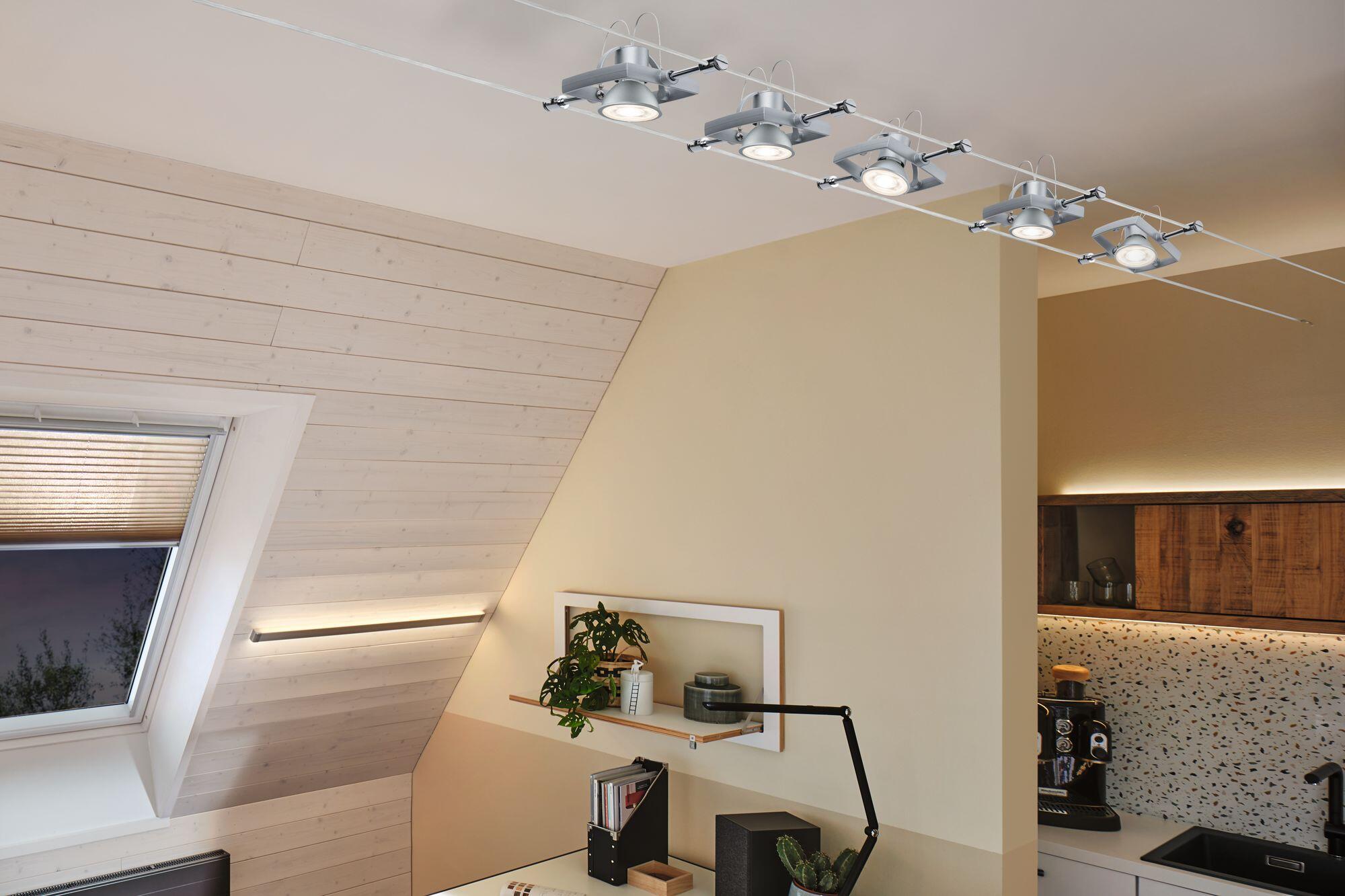 Ampoule led chrome GU5.3, 445Lm = 6.5W, blanc chaud, PAULMANN - 2