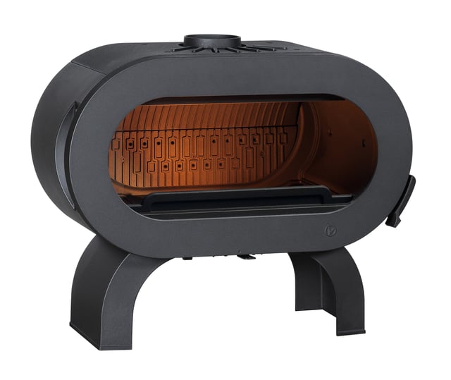 Poêle à bois INVICTA Fifty sur arche anthracite, 10 kW
