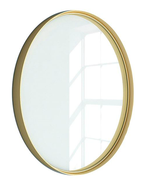 Miroir rond, aluminium doré Kende diam.60 cm