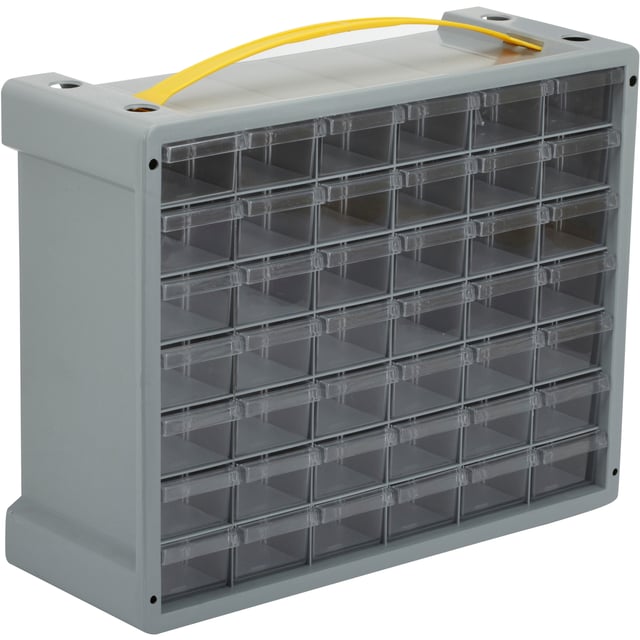 Casier de rangement polypropylène 42 tiroirs TERRY STORAGE, H.32.5x l.40.5x P.15