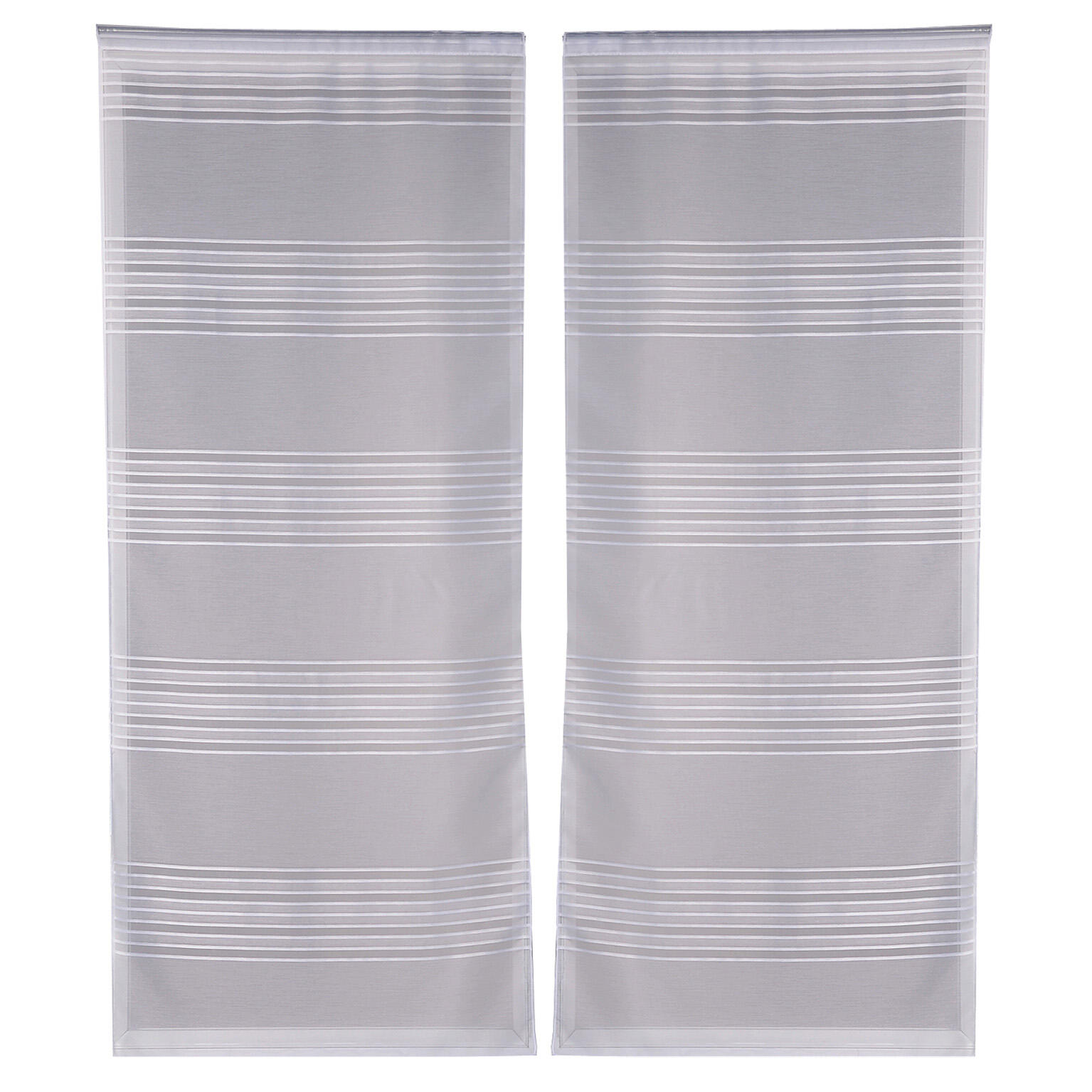 Vitrage tamisant, Diana, blanc H.120 x l.45 cm - 5