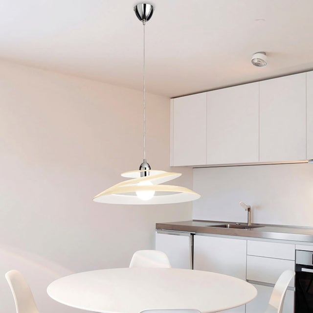 Lampadario Neoclassico Aragon cromo paralume crema E27 Ø53cm LA MIA LUCE