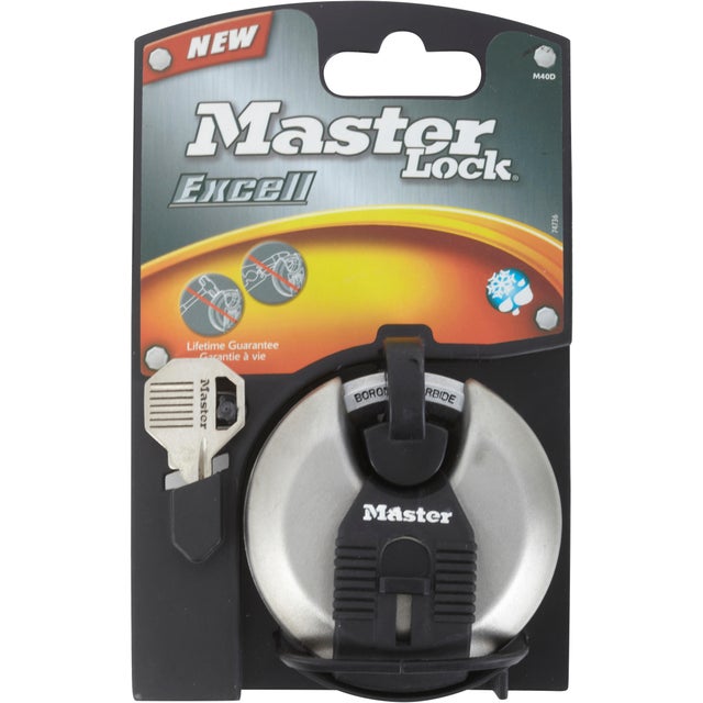 Cadenas avec clé MASTER LOCK acier, l.70 mm