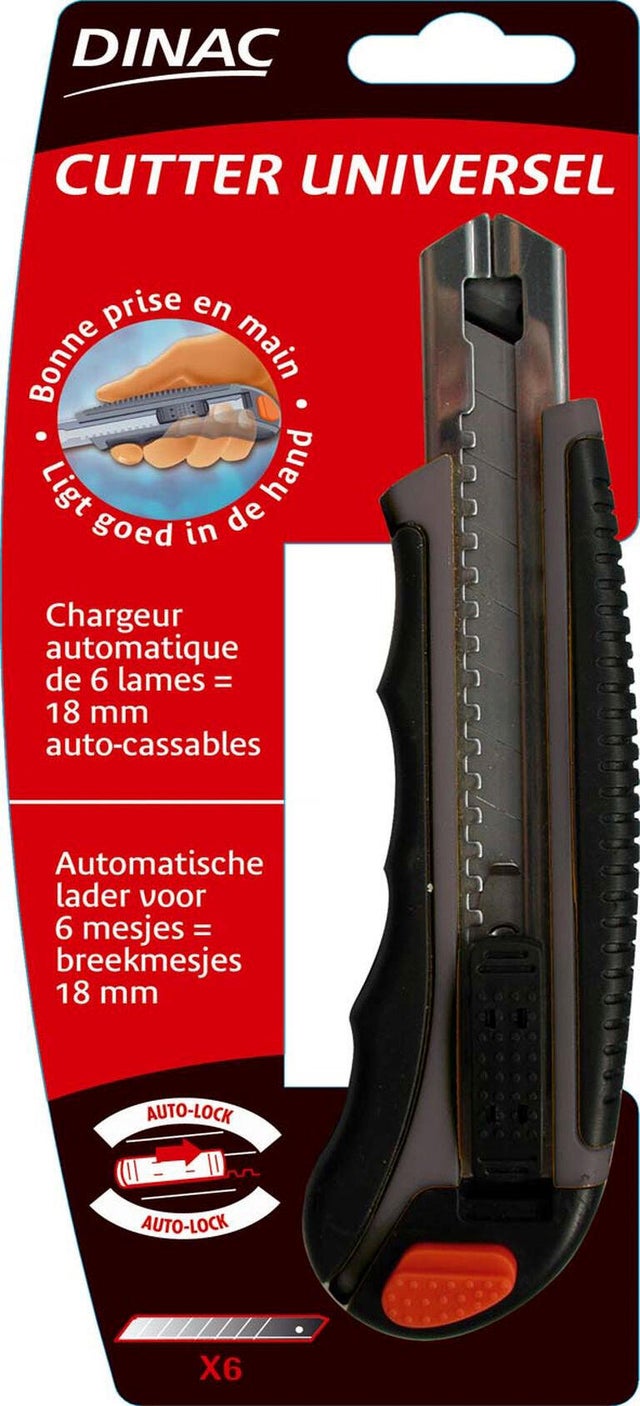 Cutter universel avec chargeur 6 lames, DINAC