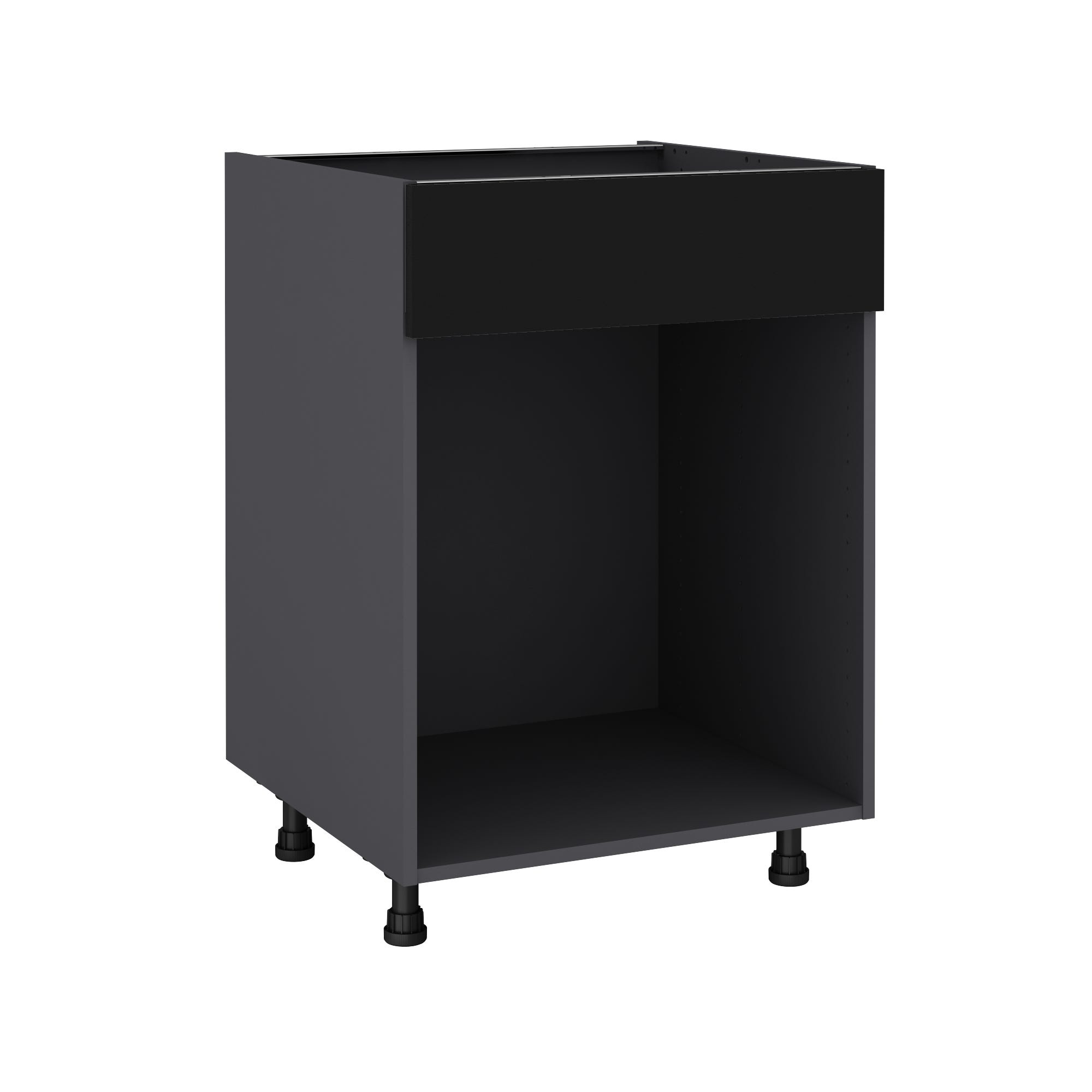 Mueble Bajo Horno De Cocina Delinia ID Viena Negro Mate Alt 76 8 X An mueble-bajo-horno-de-cocina-delinia-id-viena-negro-mate-alt-76-8-x-an