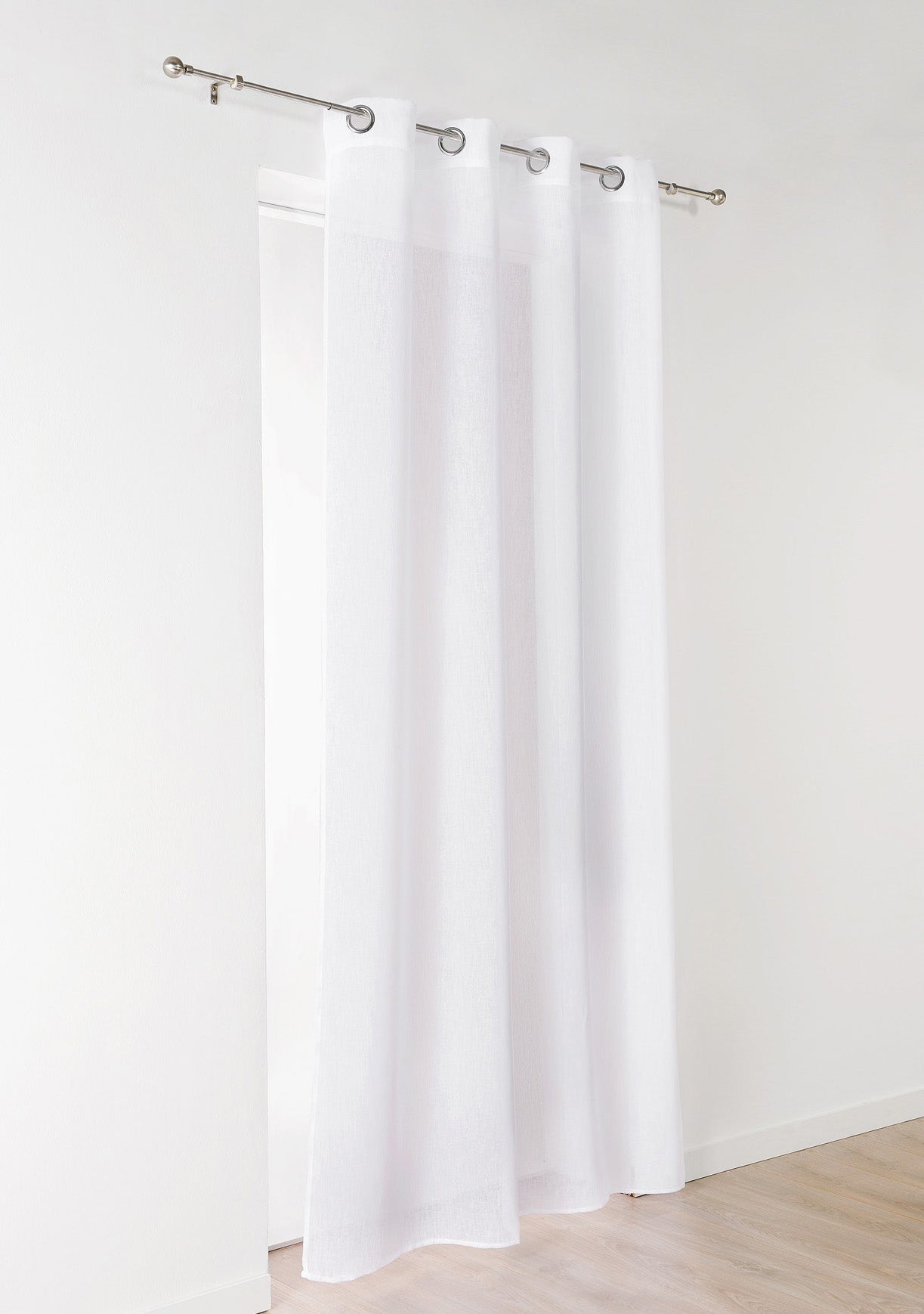 Voilage tamisant, Lium blanc l.140 x H.240 cm - 2