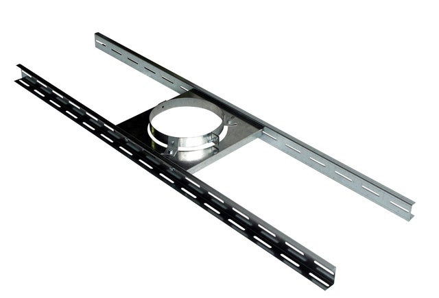 SUPPORT PLANCHER INOX-GALVA Sp 150 POUJOULAT D.150 mm 125x30x50